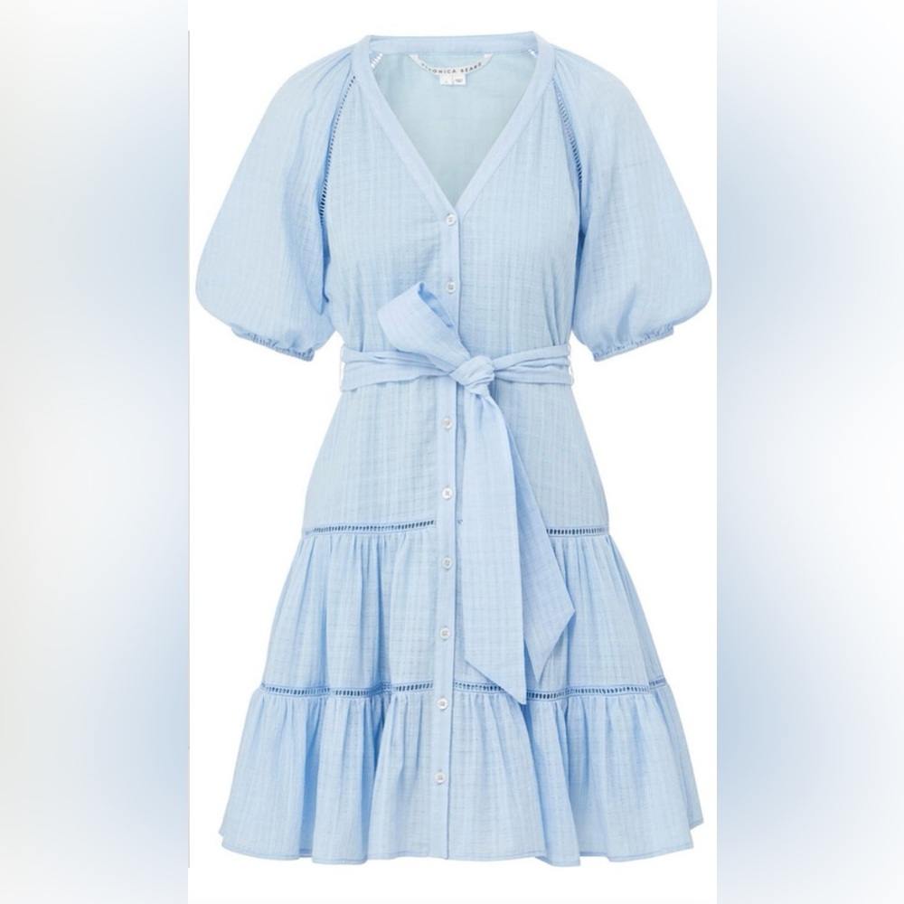 Veronica Beard Dewey Dress Blue Mist Size 0 NWT
